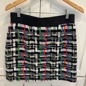 Milly Black Tweed Skirt